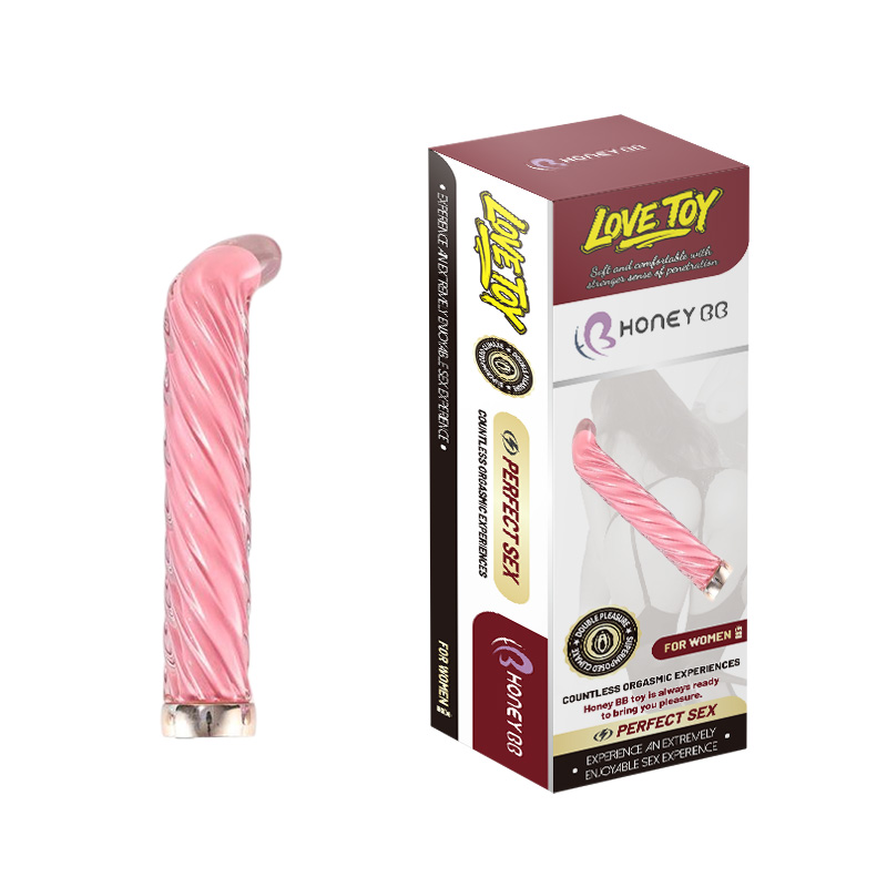 Glass Vibrator Wand – G Spot Vibrator with Light-Up Glass Dildo  Anal Sex Toys for Women, Solo or Couple Play